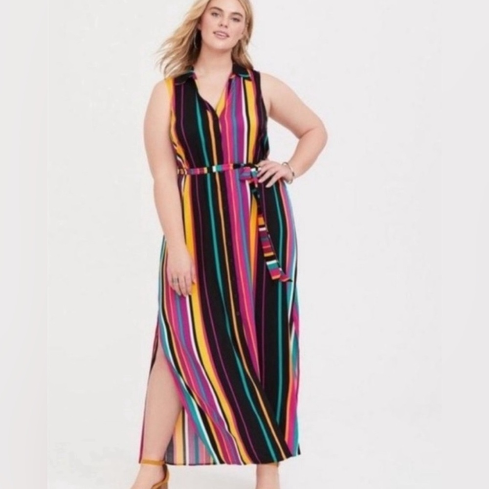 Torrid size 2 sleeveless maxi dress - Picture 1 of 2